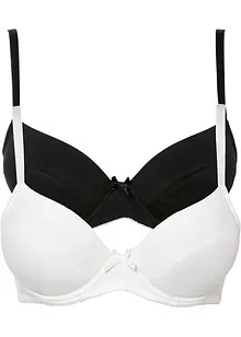 Push-up podprsenka s organickou bavlnou (2 ks v balení), bonprix