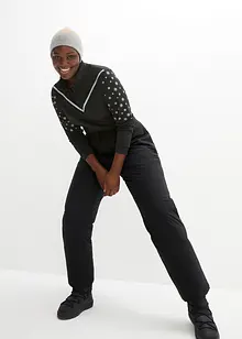 Termo kalhoty s flísovou podšívkou a pohodlným pasem, nepromokavé, bonprix