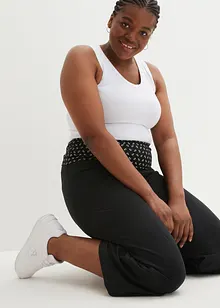 Úpletové kalhoty Culotte s pohodlnou pasovkou, bonprix