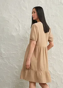 Oversize šaty z bavlněného mušelínu, bonprix