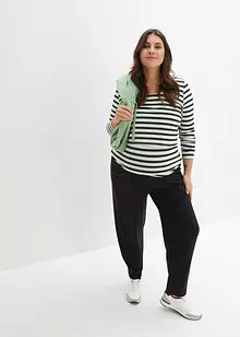 Těhotenské harémové kalhoty ze žerzeje, Loose Fit, bonprix