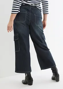 Cargo džíny Mid Waist, Cropped, John Baner JEANSWEAR