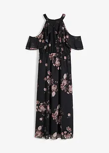 Potištěné maxi šaty ze síťoviny, bonprix