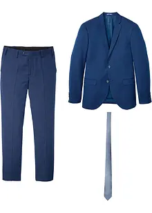 Oblek s kravatou (3dílná souprava), Slim Fit, bonprix