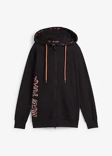 Mikina na zapínání s kapucí, dlouhý rukáv, bonprix