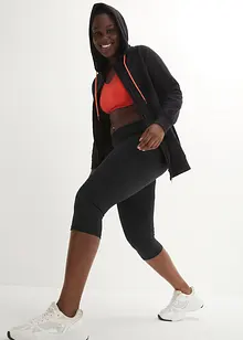 Mikina na zapínání s kapucí, dlouhý rukáv, bonprix