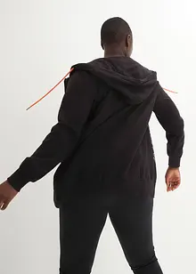 Mikina na zapínání s kapucí, dlouhý rukáv, bonprix