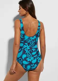 Jednodílné stahovací plavky se zavinovacím vzhledem, lehce tvarující efekt, bonprix