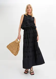 Dlouhá sukně z organické bavlny, bonprix