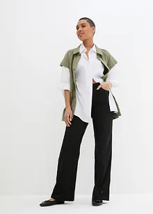 Strečové kalhoty z bengalínu, s pohodlným pasem, bonprix