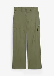 Bavlněné cargo džíny, Mid Waist, bonprix