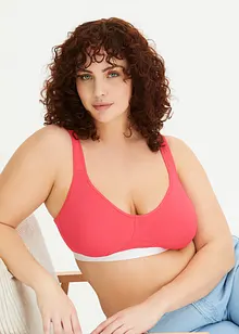 Hladká podprsenka bez kostic, s organickou bavlnou (2 ks), bonprix