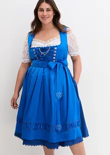 Kroj Dirndl s vyšívanou saténovou zástěrou (2dílná souprava), bonprix