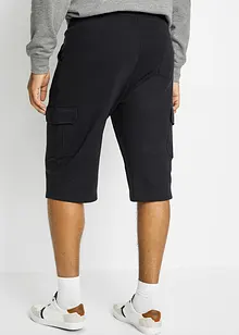 Dlouhé teplákové bermudy s cargo kapsami, z čisté bavlny, Regular Fit, bonprix