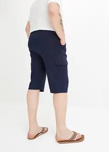 Dlouhé teplákové bermudy s cargo kapsami, z čisté bavlny, Regular Fit, bonprix