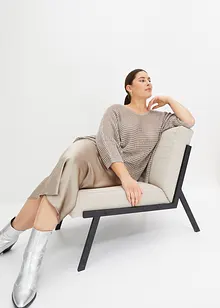 Lesklý ažurový svetr, bonprix