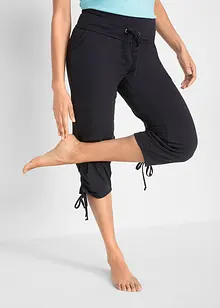 Capri kalhoty s řasením, ze směsi s viskózou, bonprix