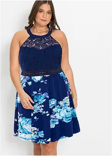 Žerzejové šaty s krajkou, bonprix