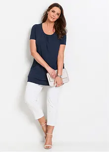 Dlouhé tričko s viskózou, bonprix