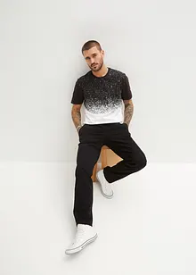 Strečové chino kalhoty bez zapínání, Relaxed Fit, Straight, bonprix