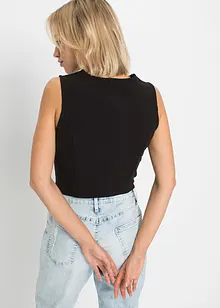 Kostýmková vesta z pevného interlockového materiálu, bonprix