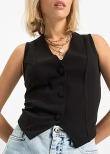 Kostýmková vesta z pevného interlockového materiálu, bonprix