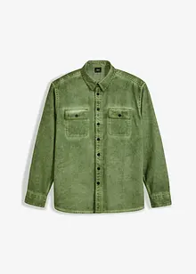 Košile s dlouhým rukávem a sepraným vzhledem, z čisté bavlny, bonprix