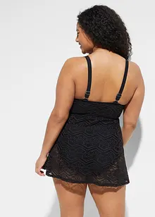 Koupací šaty s krajkou, bonprix