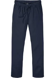 Kalhoty bez zapínání, Regular Fit s podílem lnu, Straight, bonprix
