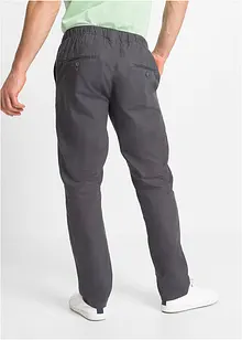 Kalhoty bez zapínání, Regular Fit s podílem lnu, Straight, bonprix