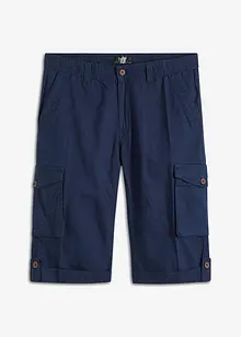 Dlouhé cargo bermudy se lnem, Regular Fit, bonprix