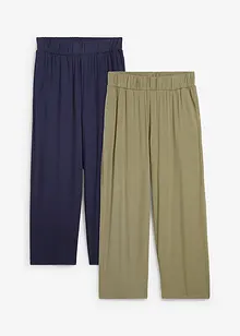 7/8 kalhoty, High Waist (2 ks v balení), bonprix