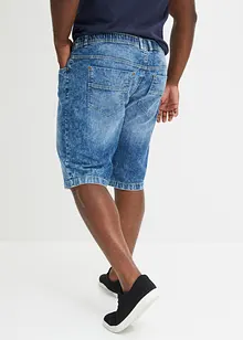 Lehké strečové džínové bermudy bez zapínání, Slim Fit, bonprix
