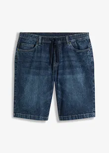 Lehké strečové džínové bermudy bez zapínání, Slim Fit, bonprix