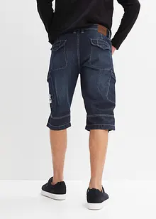 Lehké dlouhé džínové cargo bermudy, Relaxed Fit, bonprix
