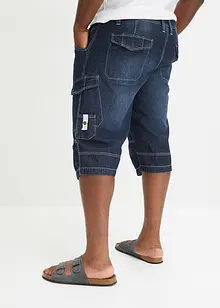 Lehké dlouhé džínové cargo bermudy, Relaxed Fit, bonprix