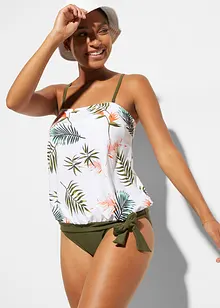 Bandeau tankiny s multifunkčními ramínky (2dílná souprava), bonprix