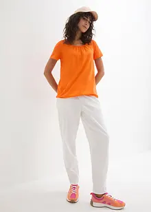 Triko s čisté bavlny, krátký rukáv, bonprix