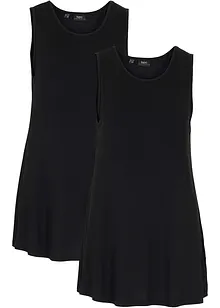 Viskózový dlouhý top (2 ks v balení), bonprix