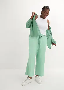 Kalhoty Culotte ze vzdušné lněné směsi, bonprix