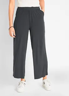 Žerzejové kalhoty ze splývavé viskózové směsi, 7/8 délka, bonprix