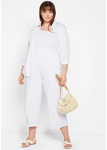 Žerzejové kalhoty ze splývavé viskózové směsi, 7/8 délka, bonprix