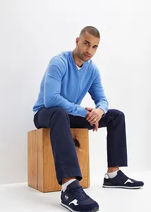 Kalhoty bez zapínání, Regular Fit Straight, z čisté bavlny, bonprix