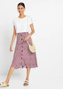 Viskózová sukně s kapsami, bonprix