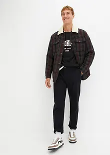 Strečové chino kalhoty Relaxed Fit s organickou bavlnou, Straight, bonprix