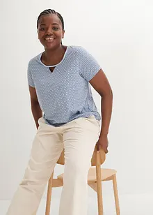 Tričko s gumou, krátký rukáv, bonprix