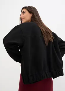 Oversized bunda ve vlněném vzhledu, bonprix