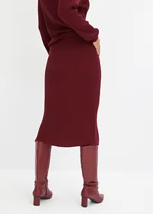 Žebrovaná pletená sukně z viskózové směsi, bonprix