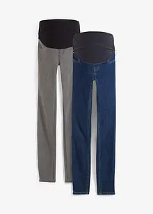 Těhotenské jeggings s bavlnou (2 ks), bonprix