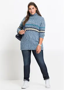 Komfortní strečové džíny, Mom střih, Mid Waist, bonprix